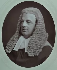 1876/77 Cabinet Portrait Photo Woodburytype Lord Justice Brett Judge & MP - Picture 1 of 3