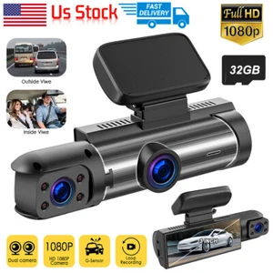 3"Dual Lens Car Dash Cam Internal Front&Rear Camera G-Sensor  DVR Video Recorder - Picture 1 of 11