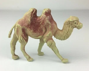 Plastic Camel 2.5" (Made in China) Hard Plastic Beige Red - Picture 1 of 12