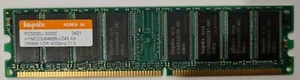 HYNIX 256MB DDR 400MHz RAM PC3200 DIMM HYMD232646D8J-D43 or HYMD232646B8J-D43 - Picture 1 of 2