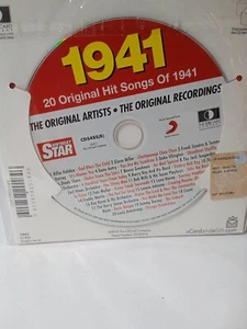 CD INTROVABILE 20 BRANI ORIGINALI DELL'ANNO 1941 Cd compilation 1941 NUOVO Siae - Foto 1 di 2