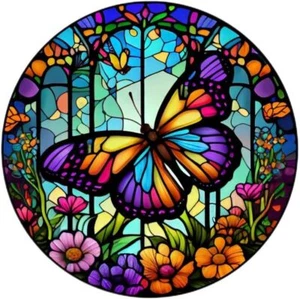 Butterfly Flowers DIY 5D Diamond Art Kits Full Drill Diamond Dots Paintings - Picture 1 of 7