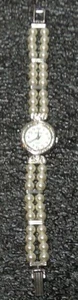 Women's Vintage Gruen Faux Pearl Watch - 7” - Picture 1 of 7