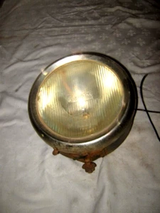 A Vintage 1920 Willys Overland Monogramed Lens single Vintage Car Headlight - Picture 1 of 7