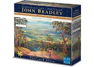 NEW Blue Opal Jigsaw Puzzles Deluxe 1000 Pc Puzzle Vineyard Vista - John Bradley - Picture 1 of 2