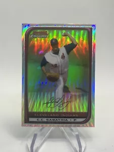 2008 Bowman Chrome Baseball Refractor #24 C.C. Sabathia Indians - Picture 1 of 2