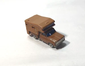 VINTAGE 1980'S KIDCO TOUGH WHEELS BROWN PICKUP CAMPER DIECAST TRUCK HONG KONG - Picture 1 of 5