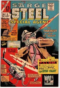 SARGE STEEL # 8 (CHARLTON) (1966) BILL MONTES & ROCCO MASTROSERIO art
