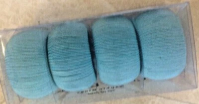 ANILLOS SERVILLETEROS DISEÑOS CLÁSICOS 4 TELA AZUL TURQUESA NUEVO EN CAJA Foto 1 de 4