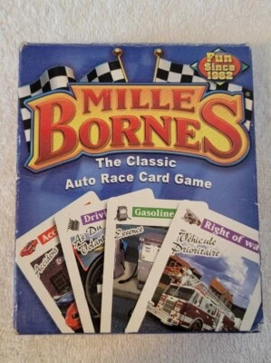 Hasbro MILLE BORNES Classic Auto Race Card Game with Card Tray  2007 - Image 1 of 4