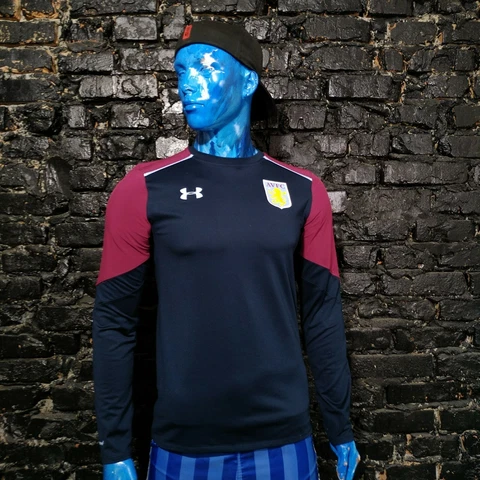 Aston Villa Villans Training Jacket Long Sleeve Black Under Armour Size Young XL Cover