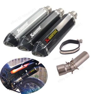 For BMW F800GS F650GS F700GS F800GT Mid Exhaust Link Pipe 51mm Muffler Silencers - Picture 1 of 10