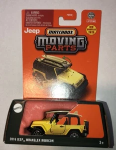 Matchbox 2016 JEEP Wrangler Rubicon - Yellow w/ Surf Boards - Moving Parts - NEW - Picture 1 of 3