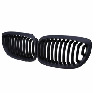 2x parrilla renal delantera negra mate para BMW E46 325Ci 330Ci 2DR LCI 2003-2006 par - Imagen 1 de 6