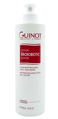 Loção microbiótica Guinot pele oleosa tamanho profissional 16,9 fl oz/500 ml *sem caixa* - Imagem 1 de 3
