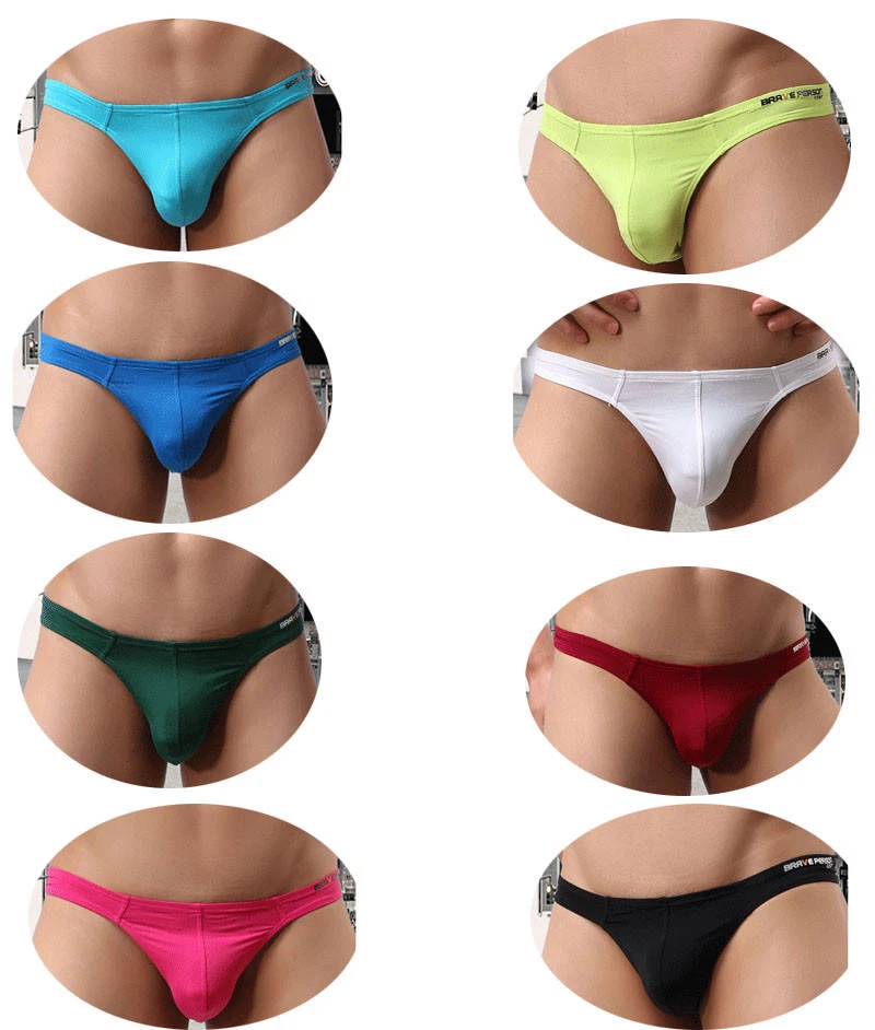 new BRAVE PERSON brand 8 pieces thongs Bikinis Soft Nylon Underwear SIZE S-XL - Image 1 of 4