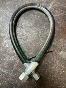 Gruppo tubo idraulico 1/2" x 144" 2 fili 5.000 PSI con 2 girevoli JIC femmina - Foto 1 di 3