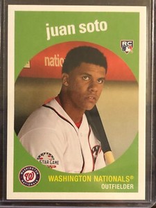 2018 Topps Throwback Thursday TBT #162 Juan Soto Washington Nationals RC