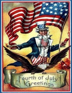 4th of July Uncle Sam Patriotic Photograph Print 8.5x11" - Picture 1 of 1