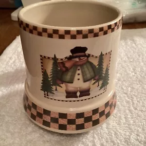 Crazy Mountain Small Electric Candle Warmer …Snowman …Tested…3 3/4" - Picture 1 of 11