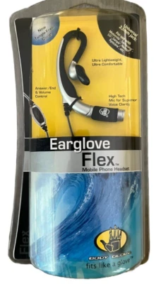Body Glove Earglove Flex Mobile Phone Headset Silver and Black New  - Image 1 of 2