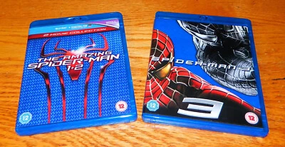 The Amazing Spider-Man 1+2 Blu-Ray +Digital HD 2 Movie Collection & Spider-Man 3 - Image 1 of 3