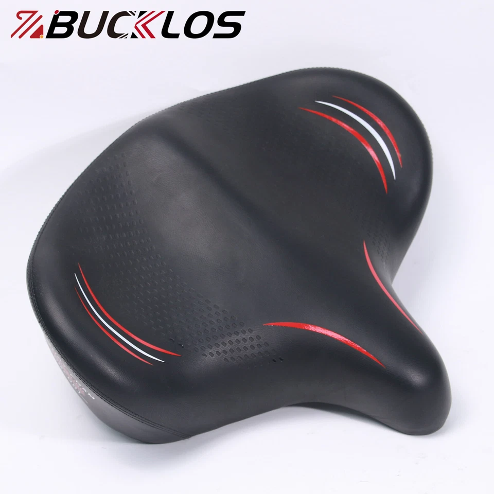 BUCKLOS Comfortable Extra Wide Bicycle Seat Saddle Big Bum fit Exercise/Peloton​ - Image 1 of 4