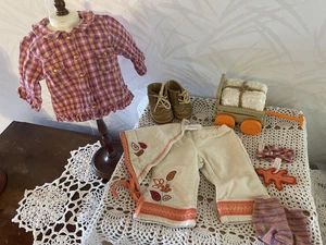 American Girl BITTY BABY Doll HARVEST PLAID Set - Near Complete No Book 2003 - Picture 1 of 17