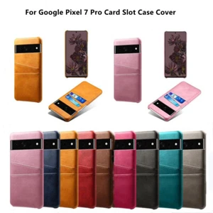 Für Google Pixel 7 / 7 Pro 6a 6 Hülle Luxus Leder Rückseite Kartenfach Wallet Cover - Bild 1 von 21