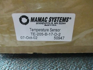 MAMAC Temperature Sensor  50947   TE-205-B-17-D-2 - Picture 1 of 2