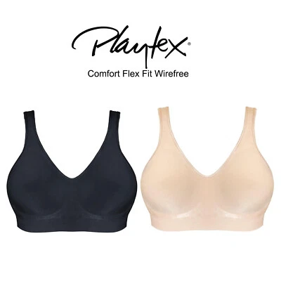 Sutiã feminino Playtex Comfort Revolution ajuste flexível sem contorno sem fio - Imagem 1 de 2
