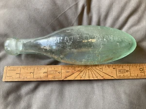 VINTAGE SCHWEPPE & Co AERATED WATER GENUINE SUPERIOR TORPEDO BOTTLE - Picture 1 of 4