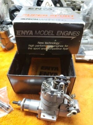 ENYA Engine - enya .35 4C Open Rocker Motor - Rare - Very Nice! - Image 1 of 4