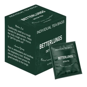 Better Lungs Detox Tea - Herbal Tea Bags - Mullein Leaf Ginseng☃ - Picture 1 of 11