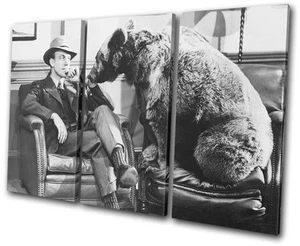 Humour Thinking 1940s comedy TREBLE Leinwand Wand Kunst Bild drucken - Bild 1 von 1