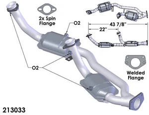 Catalytic Converter for 1997-2000 Ford Windstar 3.0L V6 GAS OHV - Picture 1 of 2