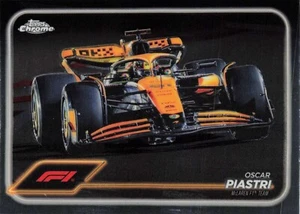 Tarjeta de carreras OSCAR PIASTRI 2024 Topps cromada #80 McLaren F1 MCL60 ML60 F1 - Imagen 1 de 2