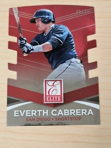 2015 Panini Donruss Elite Status Red Die-Cut /25 Everth Cabrera #26 Insert SP