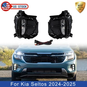 Pair Daytime Running Light LED DRL Fog lamp Turn Signal For Kia Seltos 2024-2025 - Picture 1 of 14