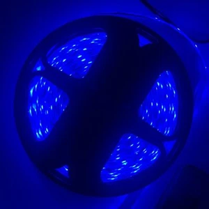 16 ft UV / Blue LED Strip Black Light Night Fishing Ultraviolet Boat 12v - Imagen 1 de 6
