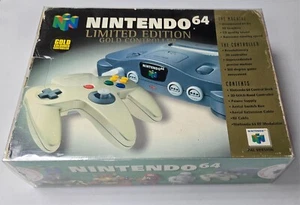 Nintendo N64 Console Limited Edition Boxed Gold Controller - Picture 1 of 13