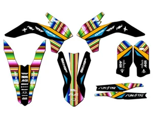 2015-2016 XC SERAPE Black Senge Graphics Kit Compatible with KTM - Picture 1 of 10