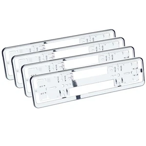 HR RICHTER Chrom Kennzeichenhalter 4 Stück Nummernschildhalter Schildhalter - Bild 1 von 6