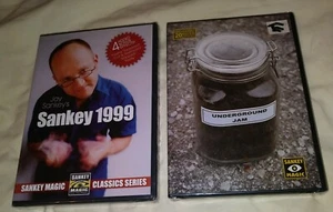 JAY SANKEY 2 DVD KARTEN MÜNZE MAGIE Taschenspiel 1999 & Jam Mental Cap in Flasche - Bild 1 von 2