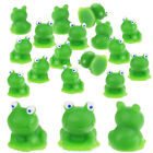  20 Stck. Froschrequisiten kleine Frösche Statuen blauäugige Figuren Modell