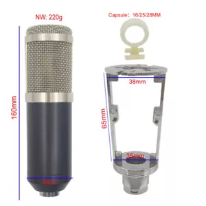 Multiplecolor Metal Mic phone Body Condenser Microphone Case for diy mircophone - Picture 1 of 12