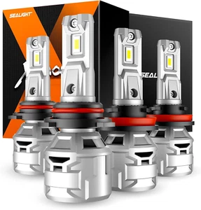 SEALIGHT 9005 H11 Nebelscheinwerfer, Licht mit hoher Helligkeit, IP68 wasserdicht, 4er-Pack - Bild 1 von 11