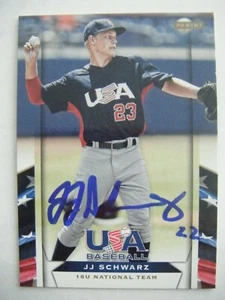 J.J. SCHWARZ signed A's FLORIDA GATORS 2013 Panini USA baseball card AUTO JJ #41 - Picture 1 of 1