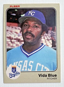 ⭐🦄 Tarjeta Vida Blue #106 – 1983 Fleer Kansas City Royals MLB - Imagen 1 de 2