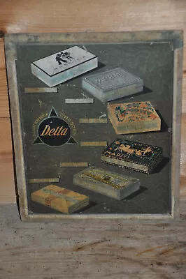Altes Reklameschild Um 1900,Delta Zigarettenfabrik Dresden,Historisch/Antik!!!!! - Bild 1 von 2